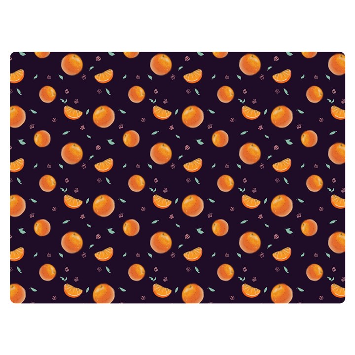 Oranges Two Sides Premium Plush Fleece Blanket (Extra Small)