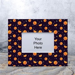 Oranges White Tabletop Photo Frame 4 x6  by SychEva