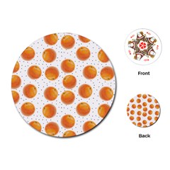 Orange Playing Cards Single Design (round)