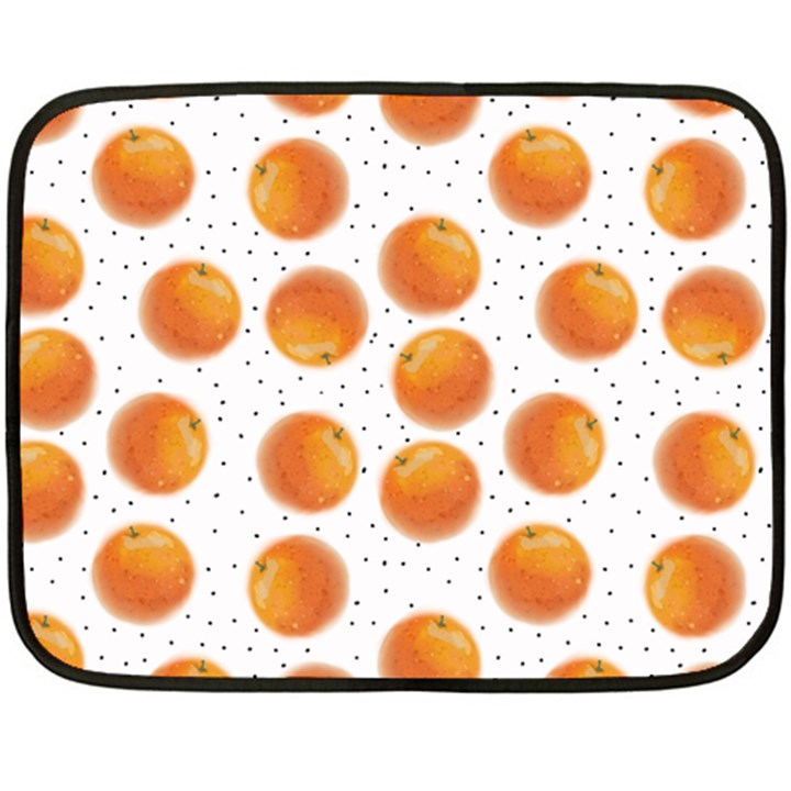 Orange Two Sides Fleece Blanket (Mini)