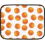 Orange Two Sides Fleece Blanket (Mini) 35 x27  Blanket Back