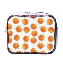 Orange Mini Toiletries Bag (one Side) by SychEva