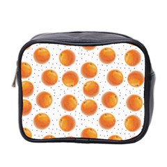 Orange Mini Toiletries Bag (two Sides) by SychEva