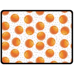 Orange Fleece Blanket (large) by SychEva