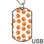 Orange Dog Tag USB Flash (One Side) Front