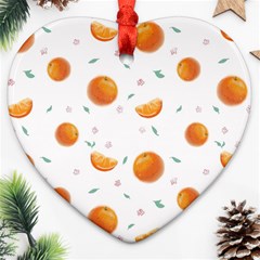 Oranges Ornament (heart) by SychEva