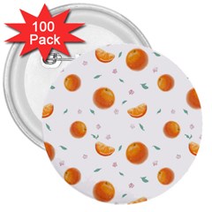 Oranges 3  Buttons (100 Pack)  by SychEva