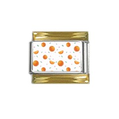 Oranges Gold Trim Italian Charm (9mm) by SychEva