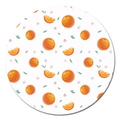 Oranges Magnet 5  (round) by SychEva