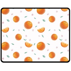 Oranges Fleece Blanket (medium)