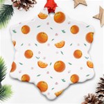 Oranges Snowflake Ornament (Two Sides) Front