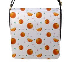 Oranges Flap Closure Messenger Bag (l) by SychEva