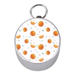 Oranges Mini Silver Compasses Front