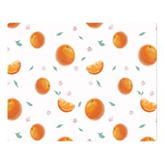 Oranges Premium Plush Fleece Blanket (large)