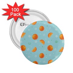 Oranges Pattern 2 25  Buttons (100 Pack)  by SychEva