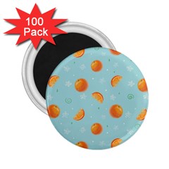 Oranges Pattern 2 25  Magnets (100 Pack)  by SychEva