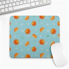 Oranges Pattern Large Mousepad by SychEva