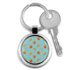 Oranges Pattern Key Chain (round) by SychEva