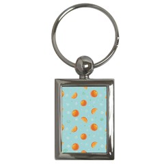 Oranges Pattern Key Chain (rectangle) by SychEva