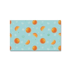 Oranges Pattern Sticker (rectangular) by SychEva