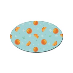 Oranges Pattern Sticker Oval (100 Pack) by SychEva