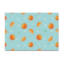 Oranges Pattern Sticker A4 (10 Pack) by SychEva