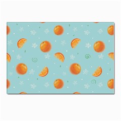 Oranges Pattern Postcard 4 x 6  (pkg Of 10) by SychEva