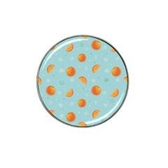 Oranges Pattern Hat Clip Ball Marker by SychEva