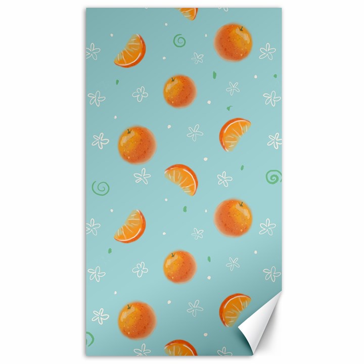 Oranges Pattern Canvas 40  x 72 