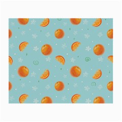 Oranges Pattern Small Glasses Cloth (2 Sides) by SychEva