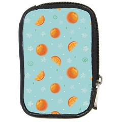 Oranges Pattern Compact Camera Leather Case by SychEva