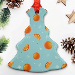 Oranges Pattern Ornament (christmas Tree)  by SychEva