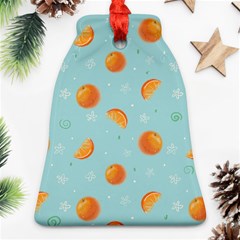 Oranges Pattern Ornament (bell) by SychEva