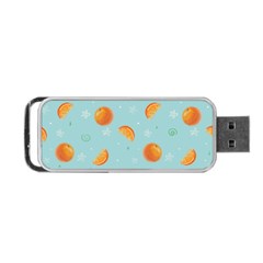 Oranges Pattern Portable Usb Flash (two Sides) by SychEva