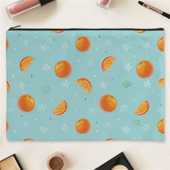 Oranges Pattern Cosmetic Bag (xxxl) by SychEva