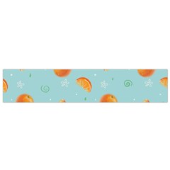 Oranges Pattern Small Premium Plush Fleece Scarf by SychEva