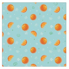 Oranges Pattern Square Satin Scarf (36  X 36 ) by SychEva