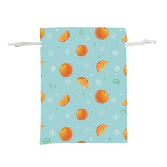 Oranges Pattern Lightweight Drawstring Pouch (l) by SychEva