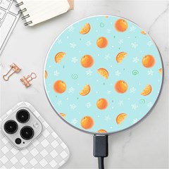 Oranges Pattern Wireless Fast Charger(white) by SychEva