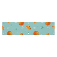 Oranges Pattern Banner And Sign 4  X 1  by SychEva