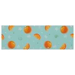 Oranges Pattern Banner And Sign 9  X 3  by SychEva