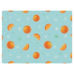 Oranges Pattern Two Sides Premium Plush Fleece Blanket (extra Small) by SychEva