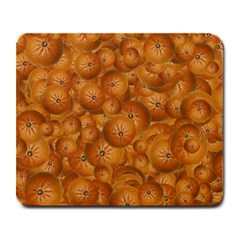 Fruity Fun Tangerine Print Pattern Large Mousepad by dflcprintsclothing