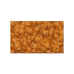 Fruity Fun Tangerine Print Pattern Sticker (rectangular) by dflcprintsclothing