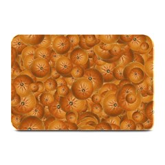 Fruity Fun Tangerine Print Pattern Plate Mats by dflcprintsclothing