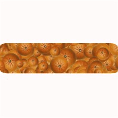 Fruity Fun Tangerine Print Pattern Large Bar Mat by dflcprintsclothing