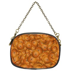 Fruity Fun Tangerine Print Pattern Chain Purse (one Side) by dflcprintsclothing