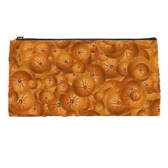 Fruity Fun Tangerine Print Pattern Pencil Case by dflcprintsclothing