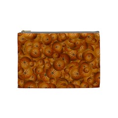 Fruity Fun Tangerine Print Pattern Cosmetic Bag (medium) by dflcprintsclothing