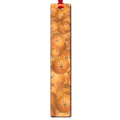 Fruity Fun Tangerine Print Pattern Large Book Marks by dflcprintsclothing